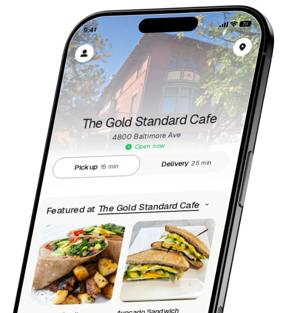 The Gold Standard Cafe app preview